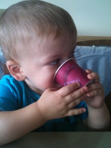 WATER.  It was just a cup of water.  Yesh.